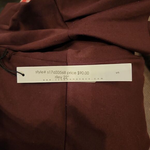 Susana Monaco Brown 3/4 Sleeve Ruffle Bell Dress Size S NWT - Picture 4 of 5